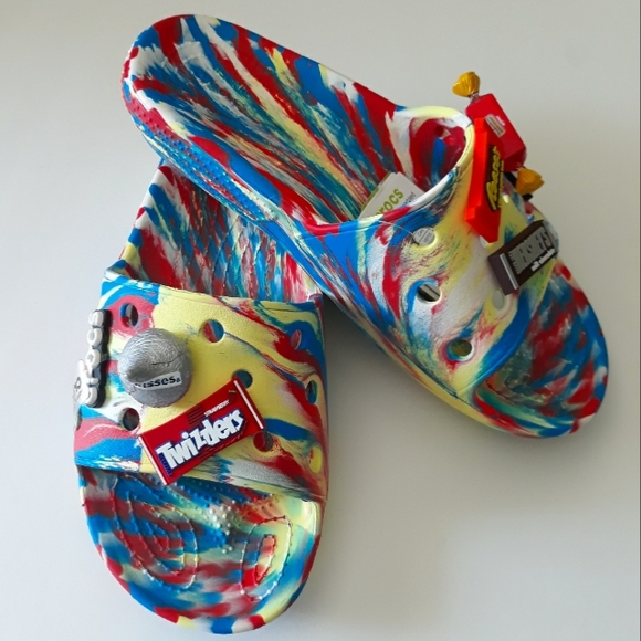 (New) Crocs Candy Slides Set (W7/M5) (W8/M6) (W9/M7) (W10/M8) - Picture 8 of 11